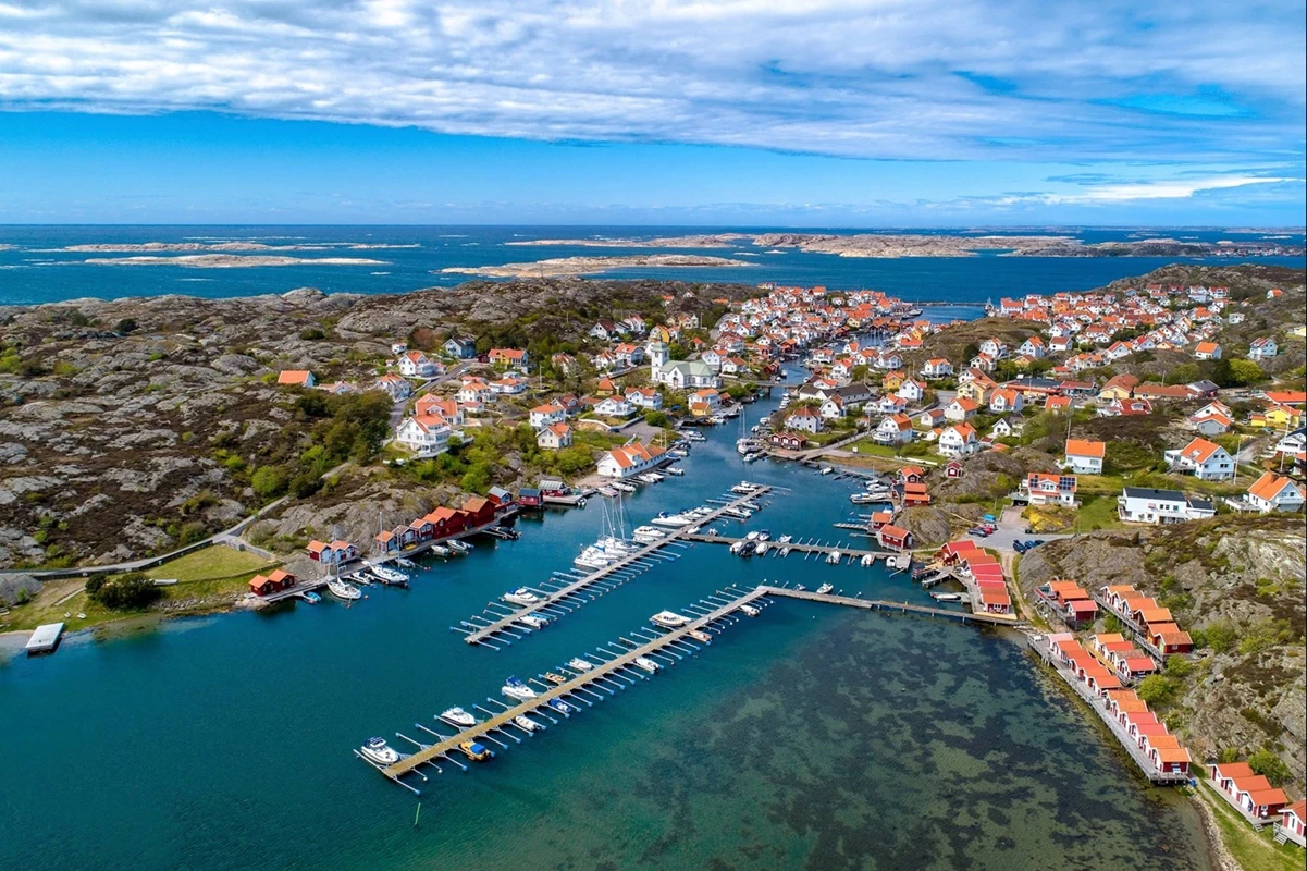 Vy över vackra Grundsund