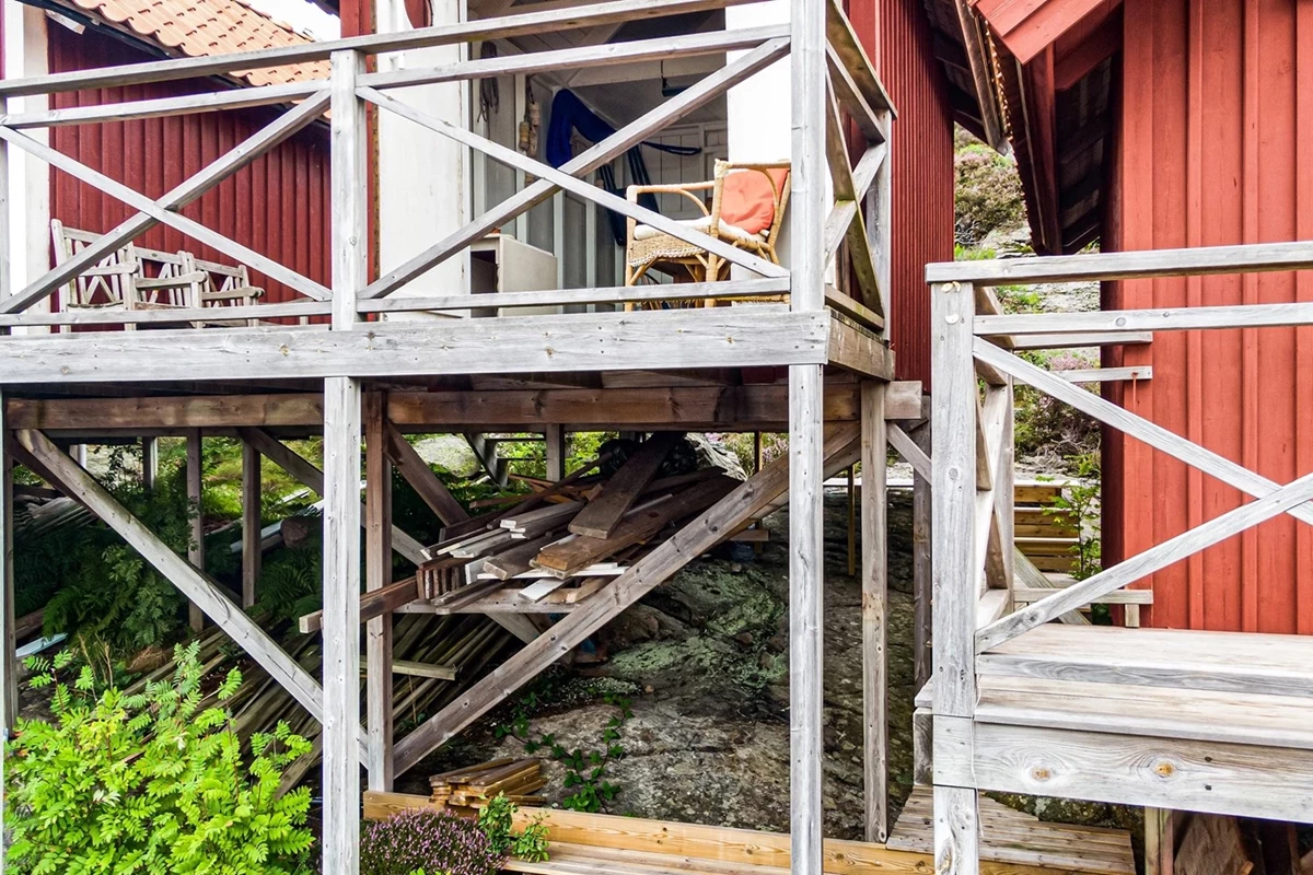 Boden rymmer all tänkbar båtförvaring, även under boden