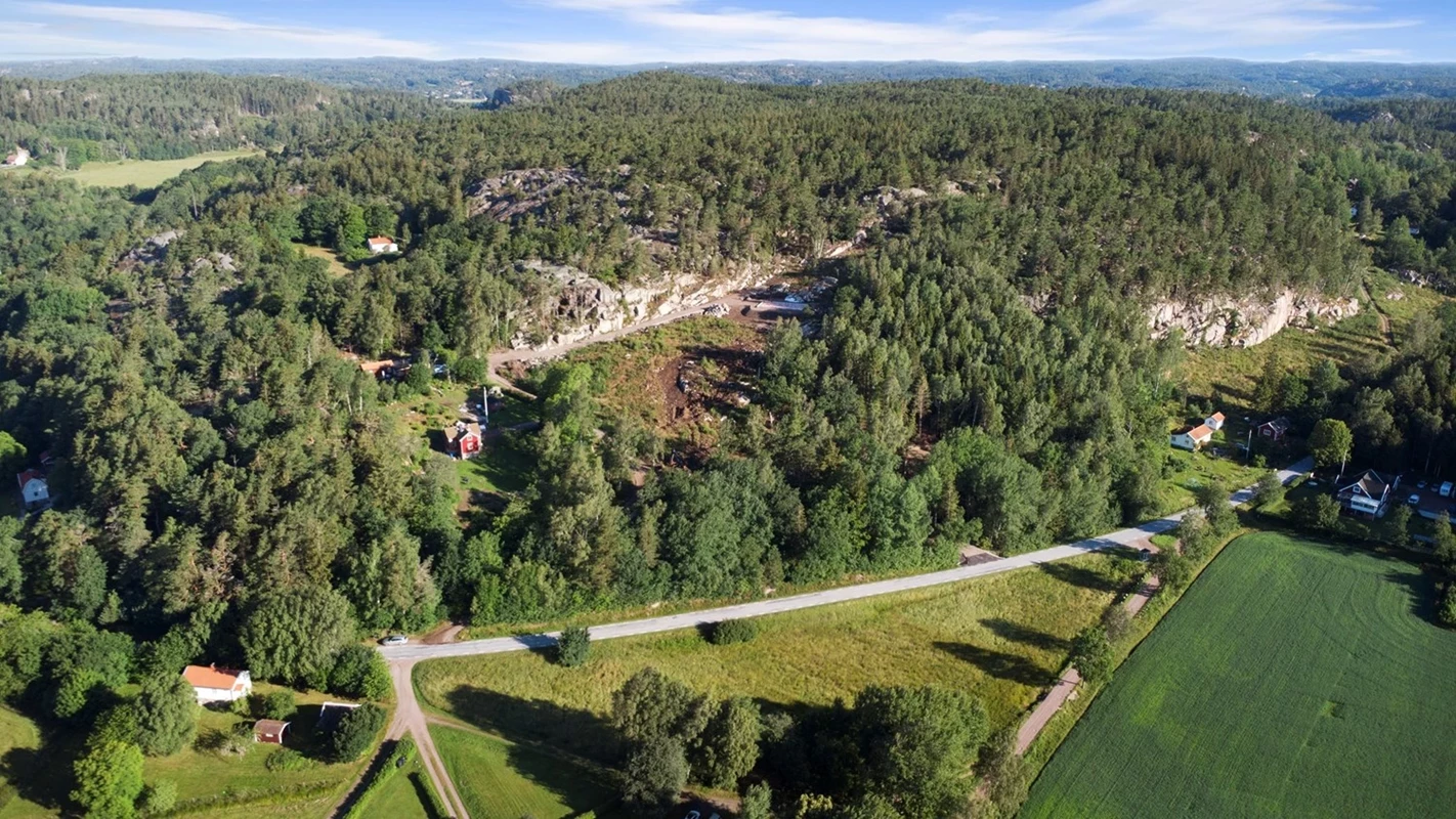 Ny väg fram till husen anläggs