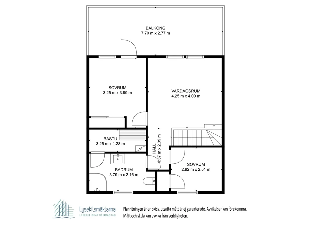 Planritning övre plan