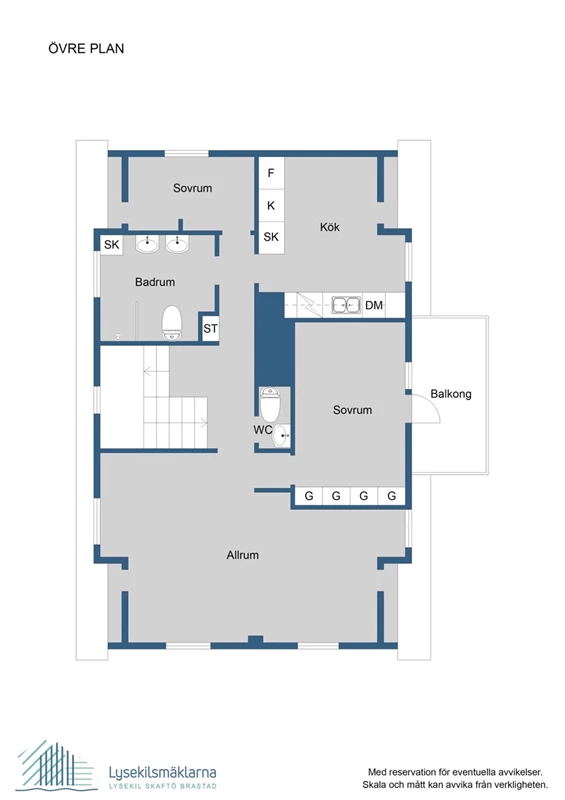 Planlösning övre plan