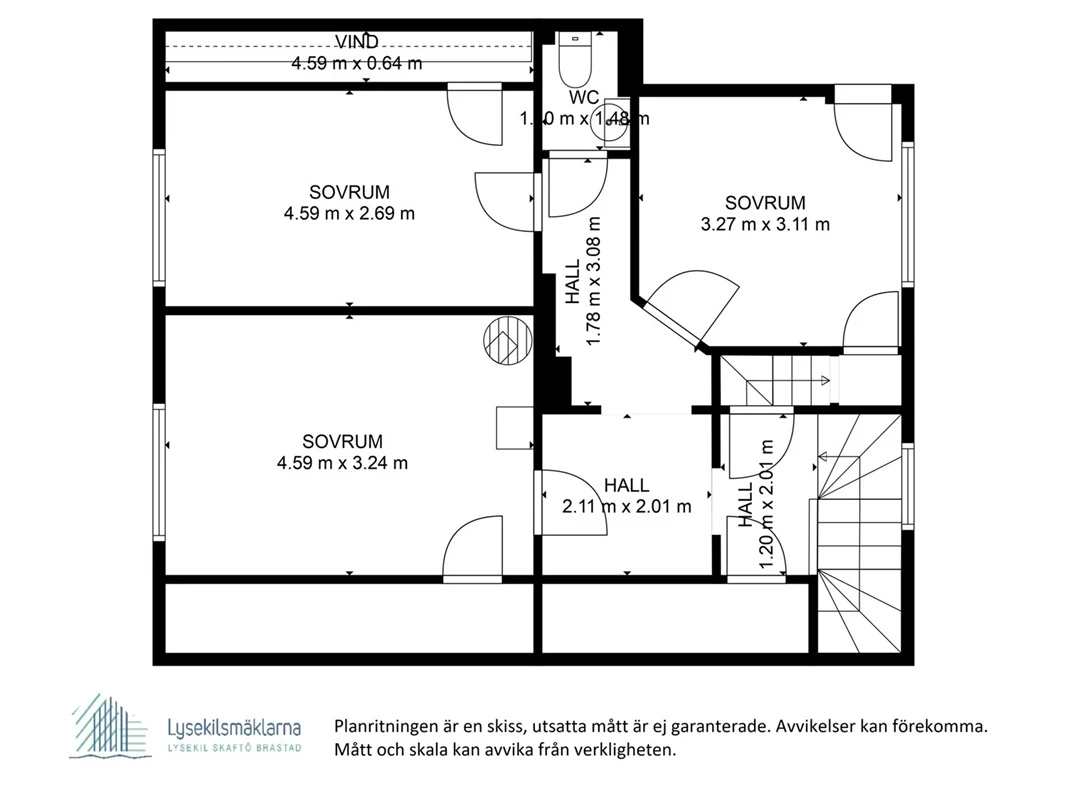 Planlösning övre plan